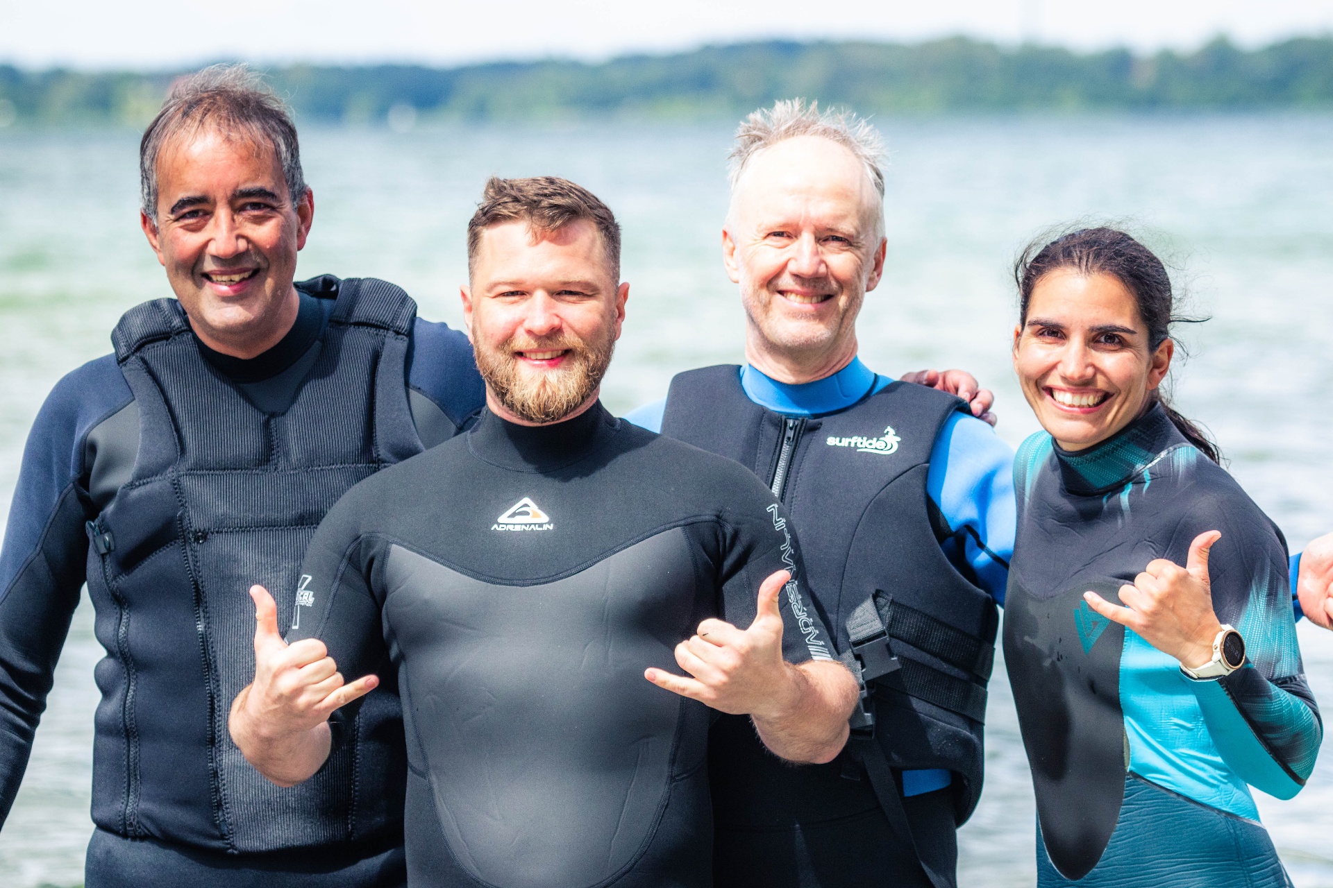 Surf-fællesskab på fjorden